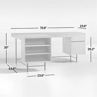 Dunn Oak L-Shaped Desk
