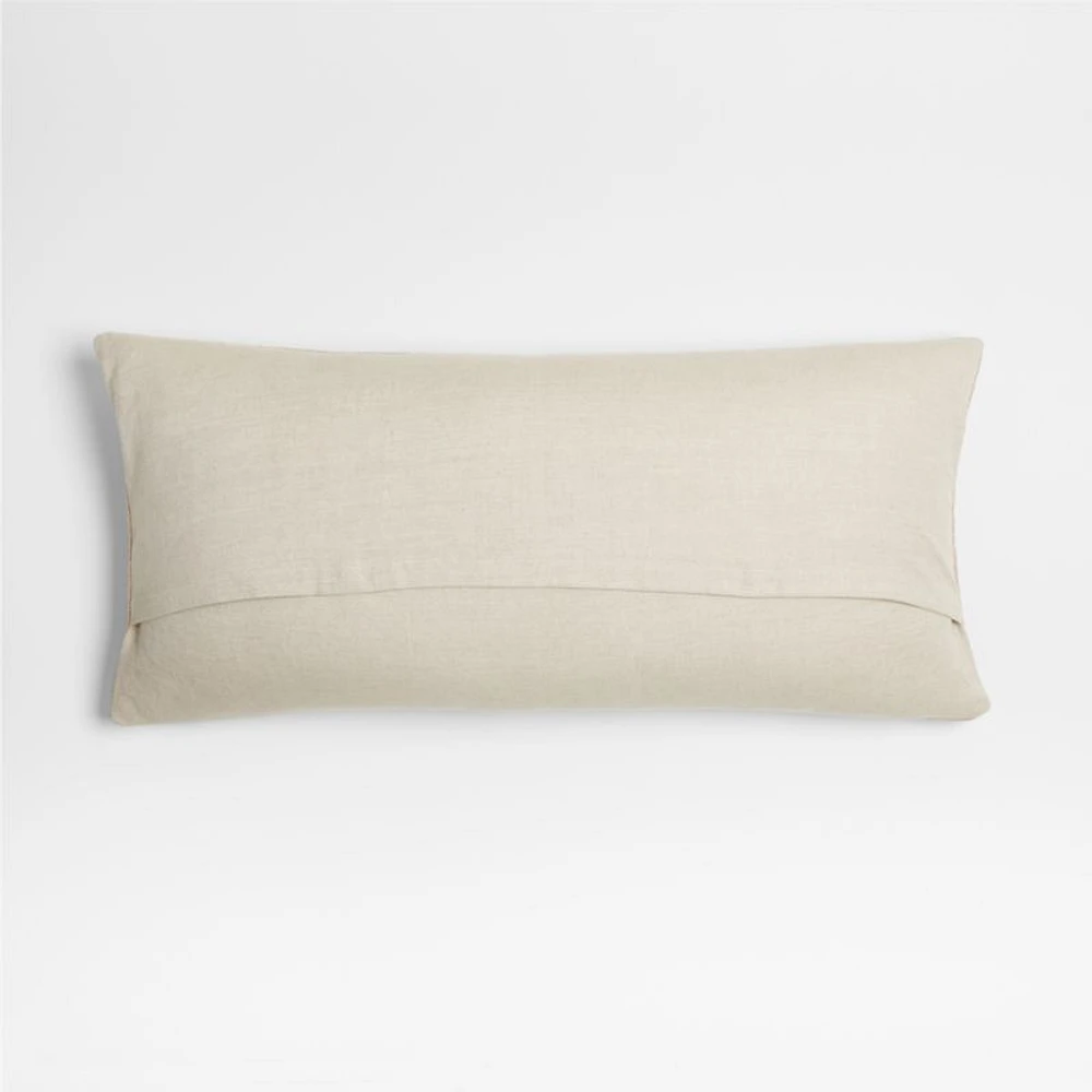 Earl Arnold Cotton 36x16 Frothy Beige Throw Pillow Cover by Jake Arnold