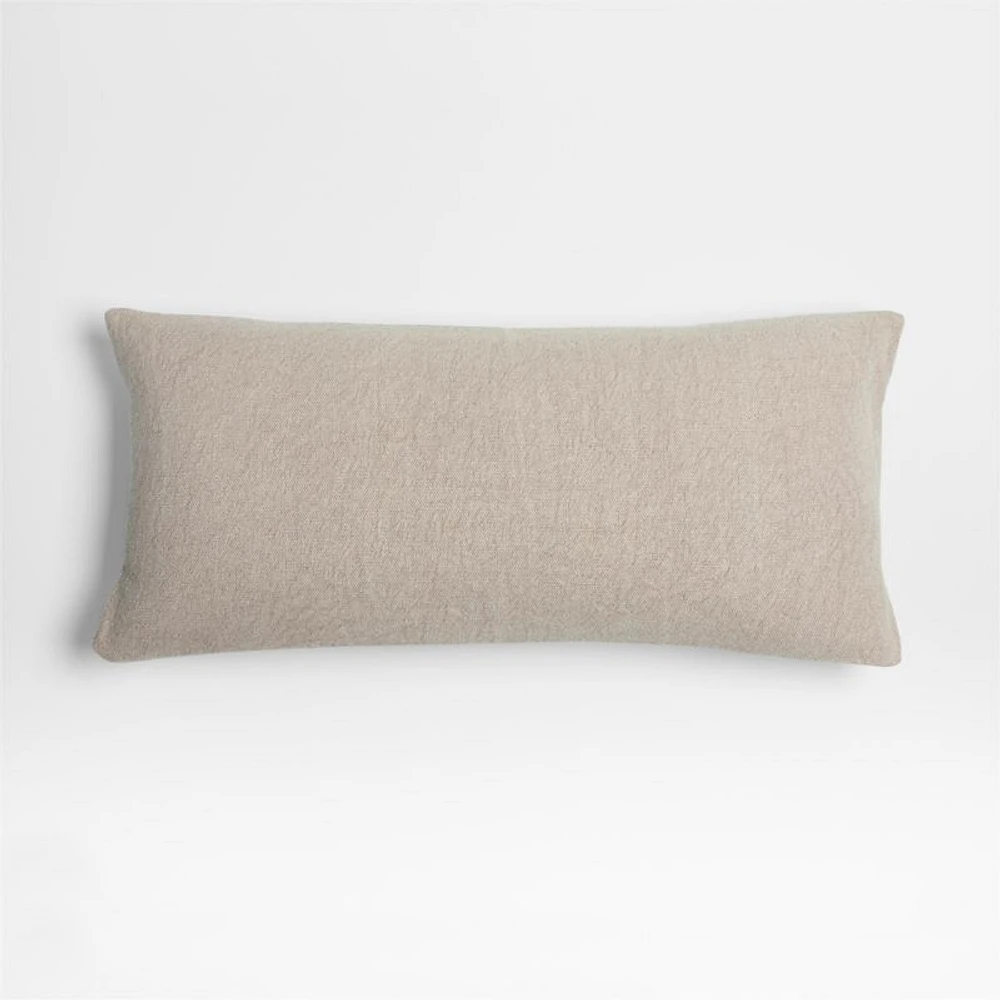 Earl Arnold Cotton 36x16 Frothy Beige Throw Pillow Cover by Jake Arnold