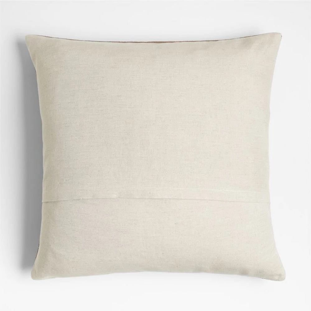 Earl Arnold Cotton 23"x23" Pindo Brown Throw Pillow Cover by Jake Arnold