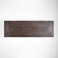 Eastham 90"-118" Brushed Charcoal Oak Wood Extendable Dining Table