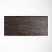 Eastham 90"-118" Brushed Charcoal Oak Wood Extendable Dining Table