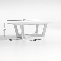 Eaves 86" Rectangular Dining Table