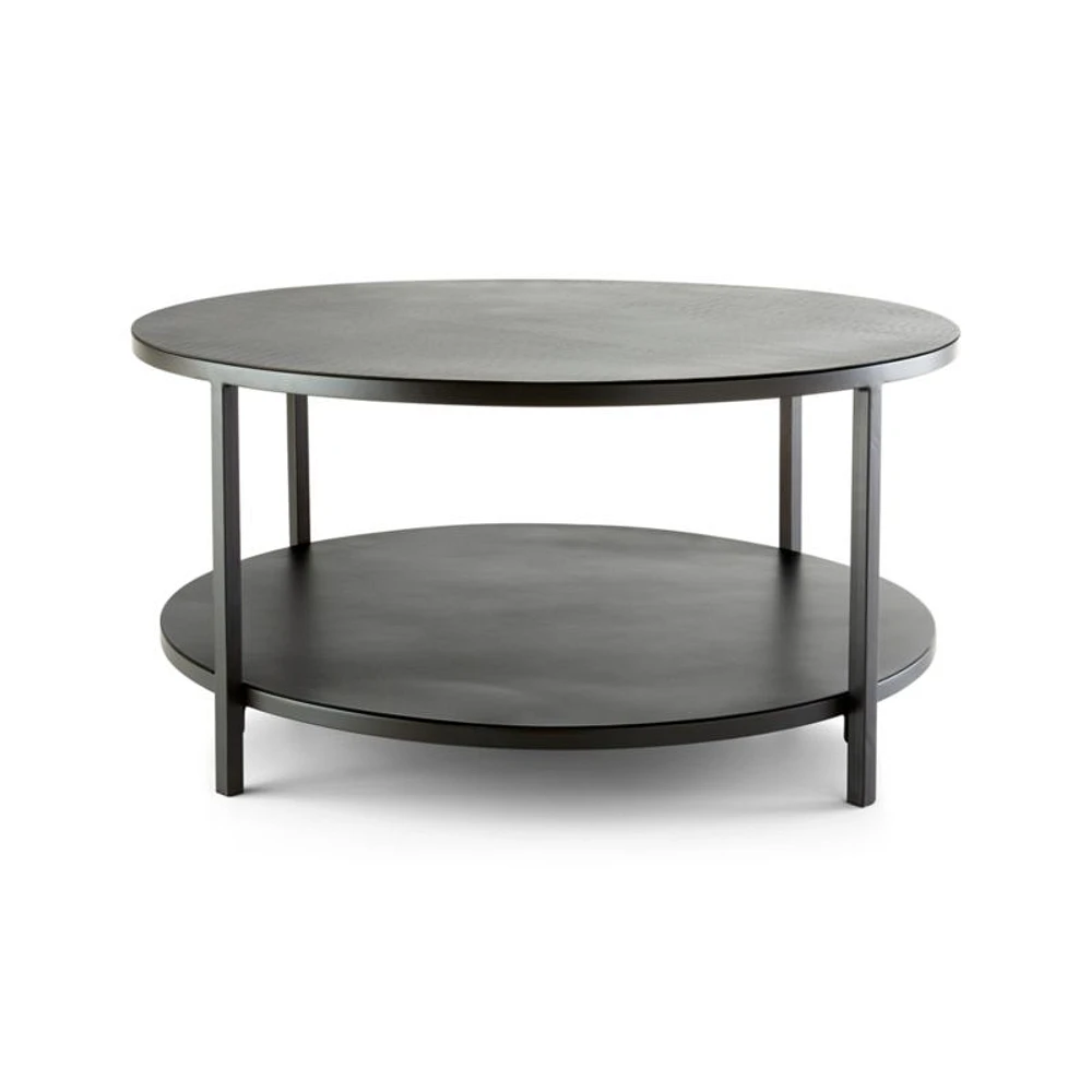 Echelon Round Coffee Table with Shelf
