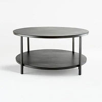 Echelon Round Coffee Table with Shelf