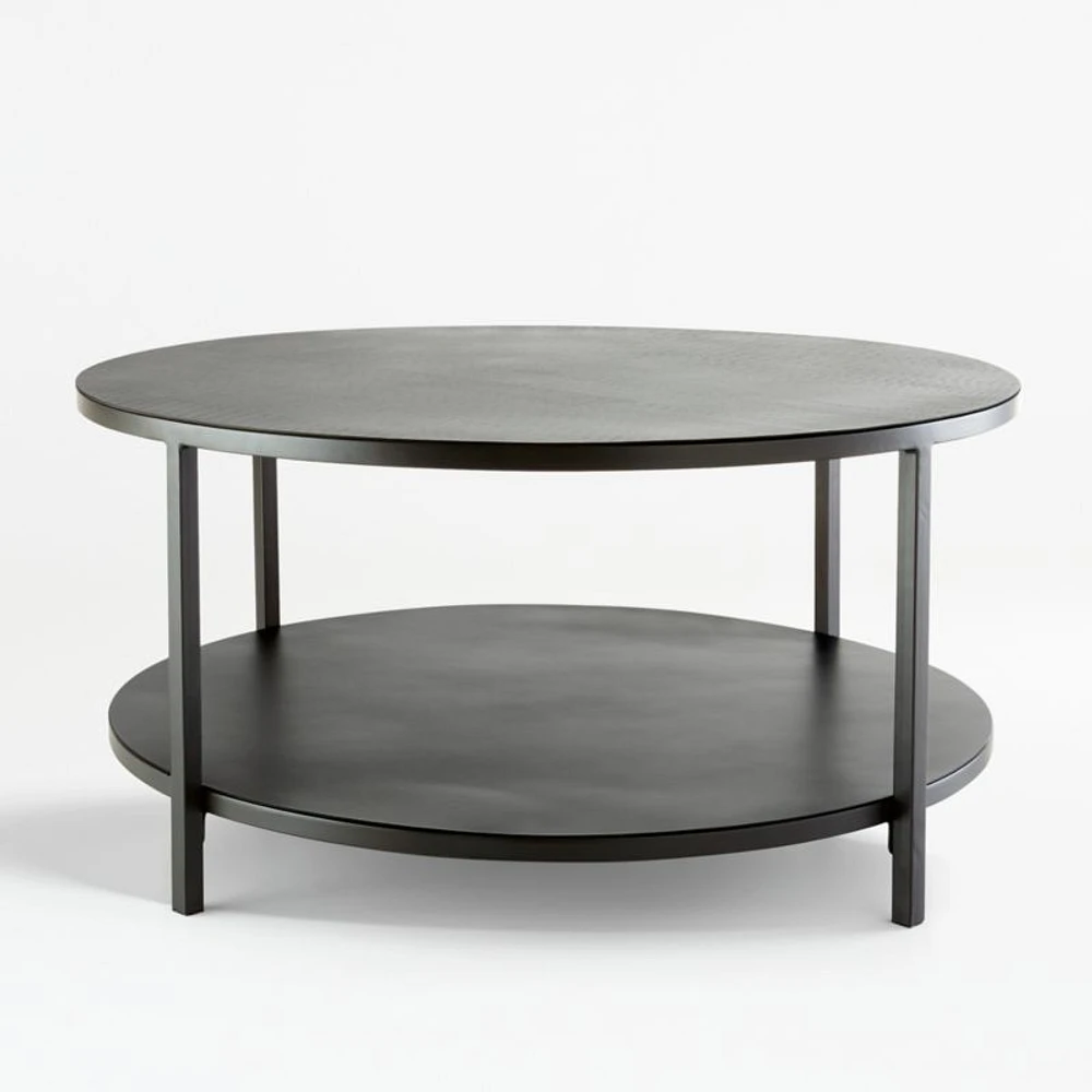 Echelon Round Coffee Table with Shelf