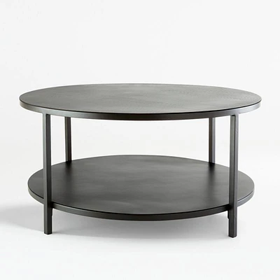 Echelon Round Coffee Table with Shelf