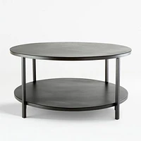 Echelon Round Coffee Table with Shelf