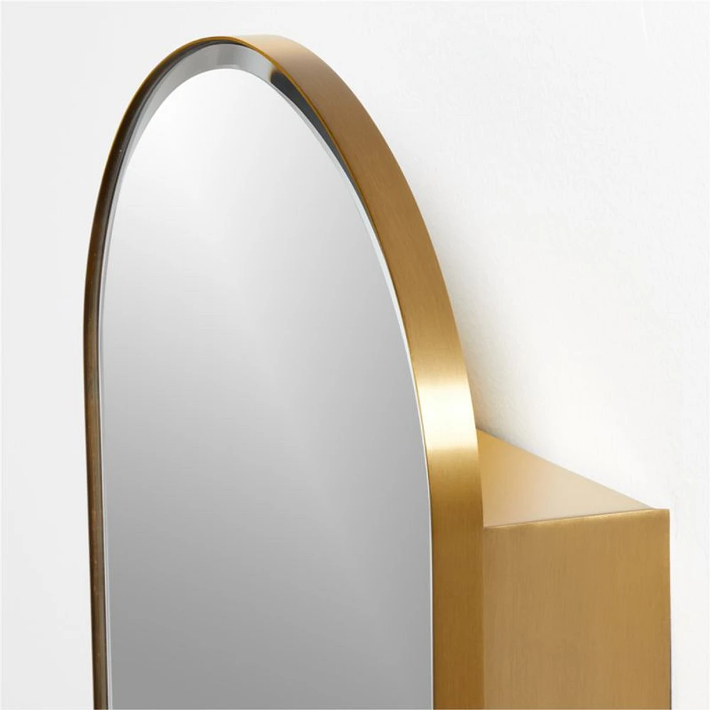 Edge Brass Arch Medicine Cabinet 19.5"x31.5"