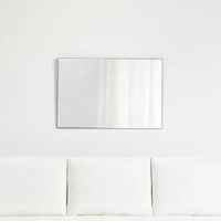 Edge Medium Silver Rectangle Wall Mirror 24"x36"