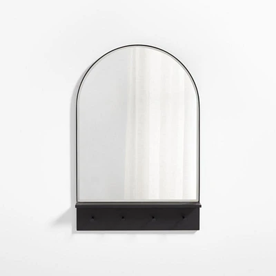 Edge Black Arch Entryway Wall Mirror 24"x36"