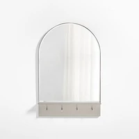 Edge Pewter Arch Entryway Wall Mirror 24"x36"