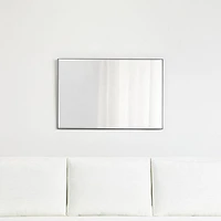 Edge Medium Black Rectangle Wall Mirror 24"x36"
