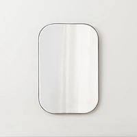Edge Black Rounded Rectangle Wall Mirror 36"x24"