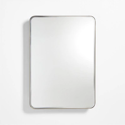 Edge Large Brass Rounded Rectangle Medicine Cabinet