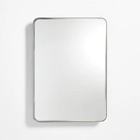 Edge Large Brass Rounded Rectangle Medicine Cabinet
