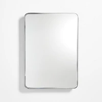 Edge Large Silver Rounded Rectangle Medicine Cabinet