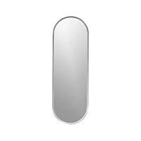 Edge Small Silver Capsule Wall Mirror 16"x48"