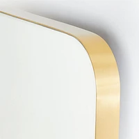 Edge Brass Standing Mirror