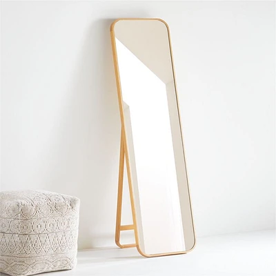 Edge Oak Rectangle Standing Mirror