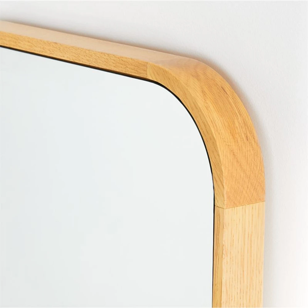 Edge Oak Rectangle Standing Mirror