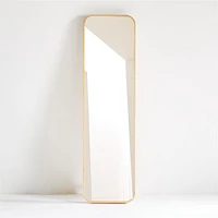 Edge Oak Rectangle Standing Mirror