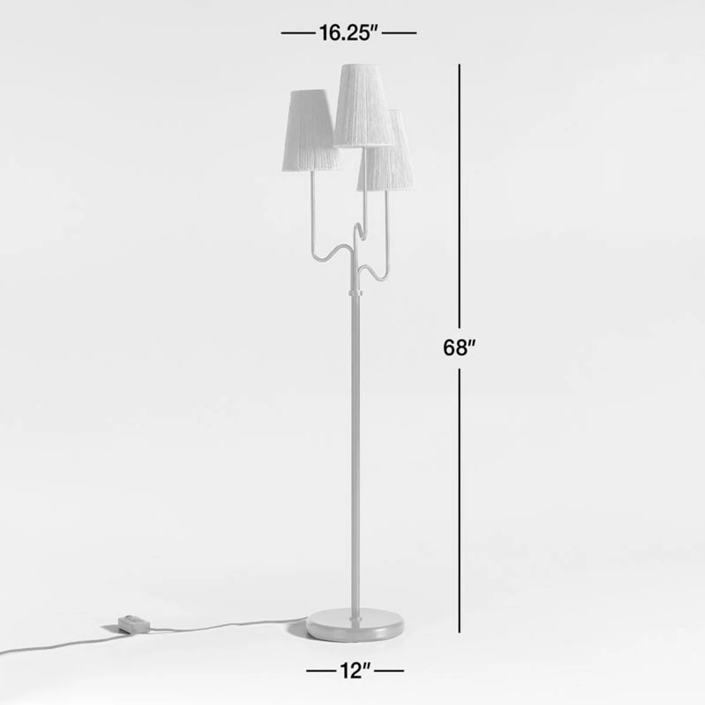 Ellery 3-Light Floor Lamp 68" by Jake Arnold