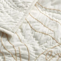 Ellsworth Organic White Floral Baby Crib Quilt