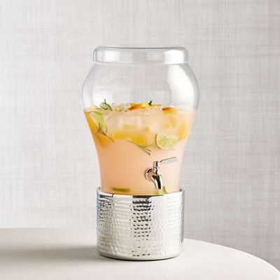 Elsey 3 Gallon Drink Dispenser with Bash Silver Stand