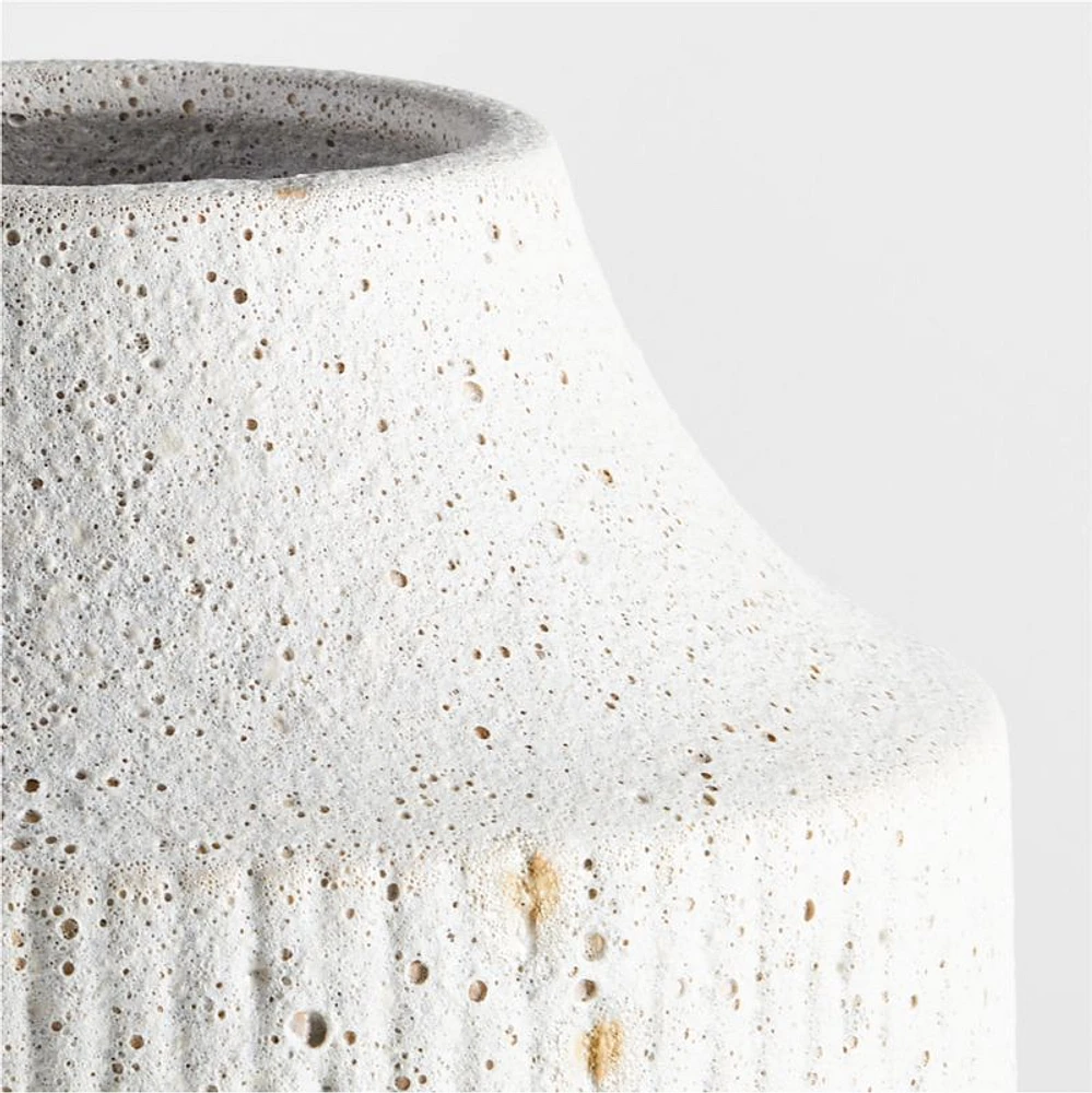 Ema Extra-Large White Ceramic Floor Vase 24"