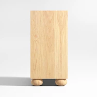 Emery Natural Oak Wood 2-Shelf Kids Bookcase