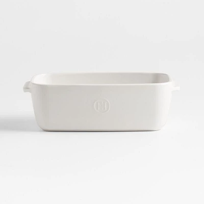 Emile Henry x Crate & Barrel Cream Ceramic Loaf Pan