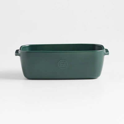 Emile Henry x Crate & Barrel Green Ceramic Loaf Pan