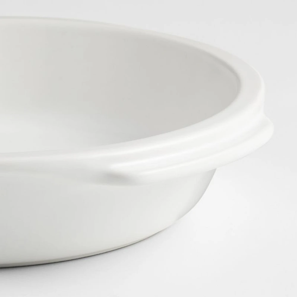 Emile Henry x Crate & Barrel Cream Ceramic Pie Dish