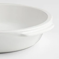 Emile Henry x Crate & Barrel Cream Ceramic Pie Dish
