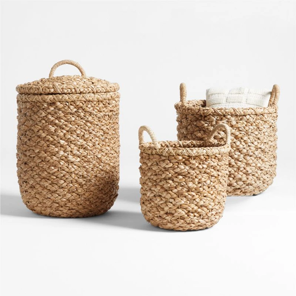 Emlyn Small Woven Blanket Basket