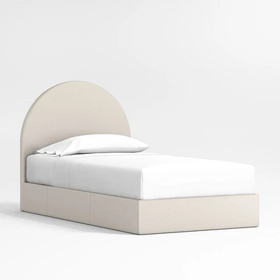 Emma Upholstered Arched Kids Twin Storage Bed