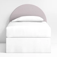 Emma Lilac Upholstered Arched Kids Twin Headboard