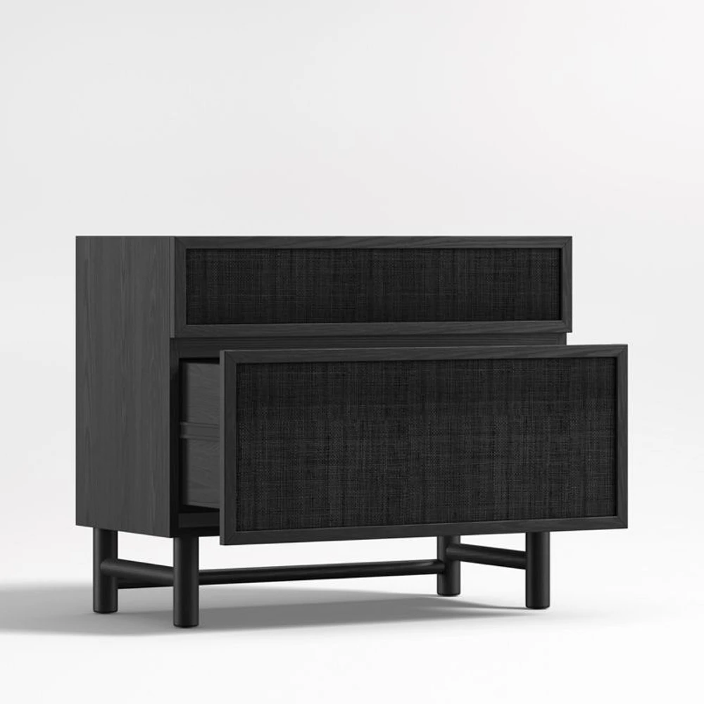 Emmer Large Charcoal Oak File Cabinet