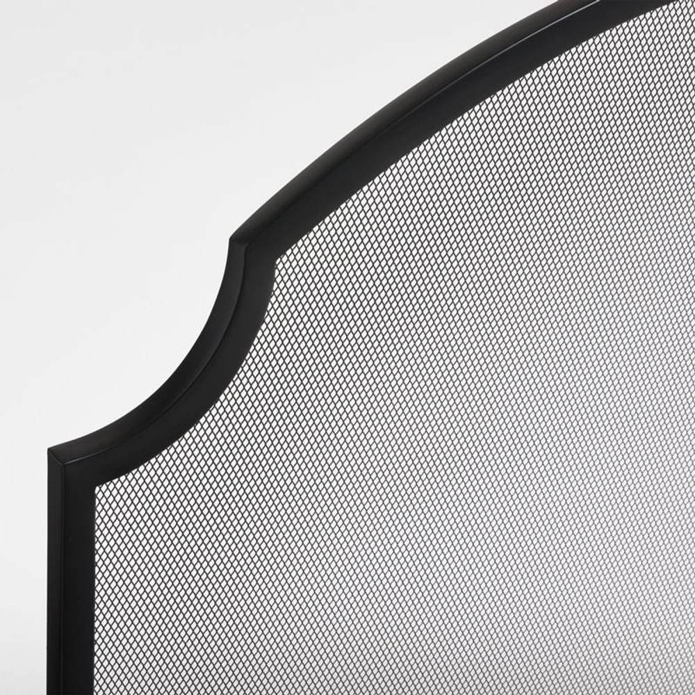 Emmy Black Fireplace Screen