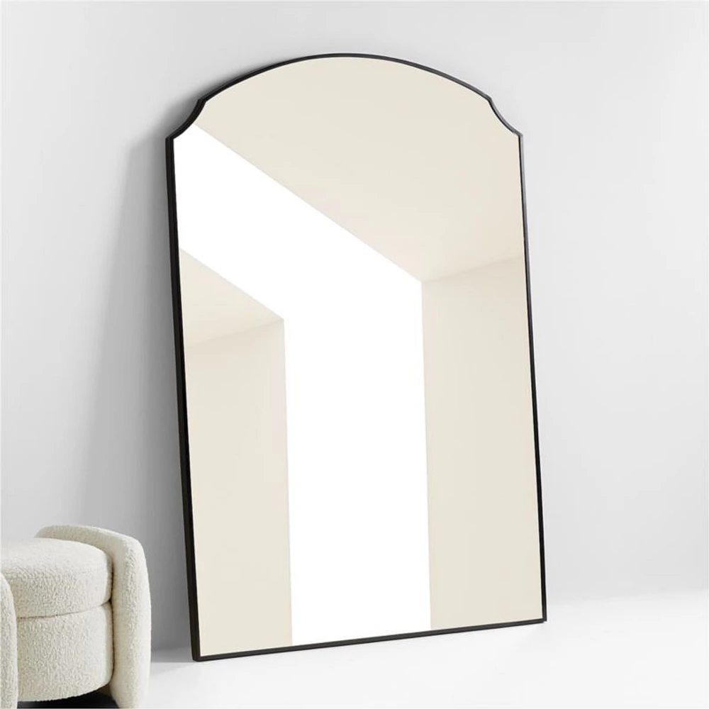 Emmy Black Floor Mirror 48.25"x72"