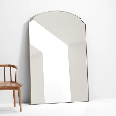 Emmy Pewter Floor Mirror 48.25"x72"