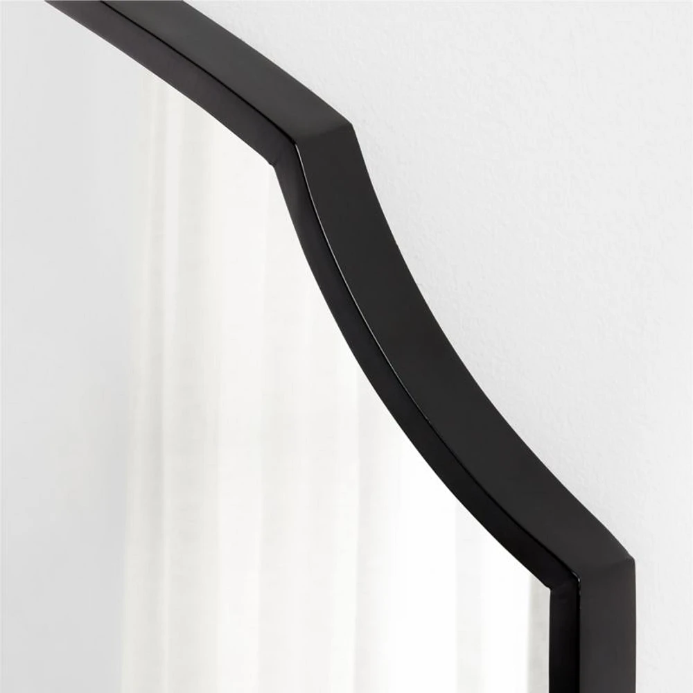 Emmy Black Wall Mirror 36"x40"