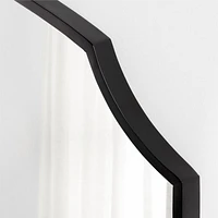 Emmy Black Wall Mirror 36"x40"