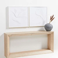 "Ethereal" Framed Paper Wall Art 30"x30" by Jean Kenna