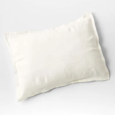 European Flax ®-Certified Linen Warm White Standard Pillow Sham