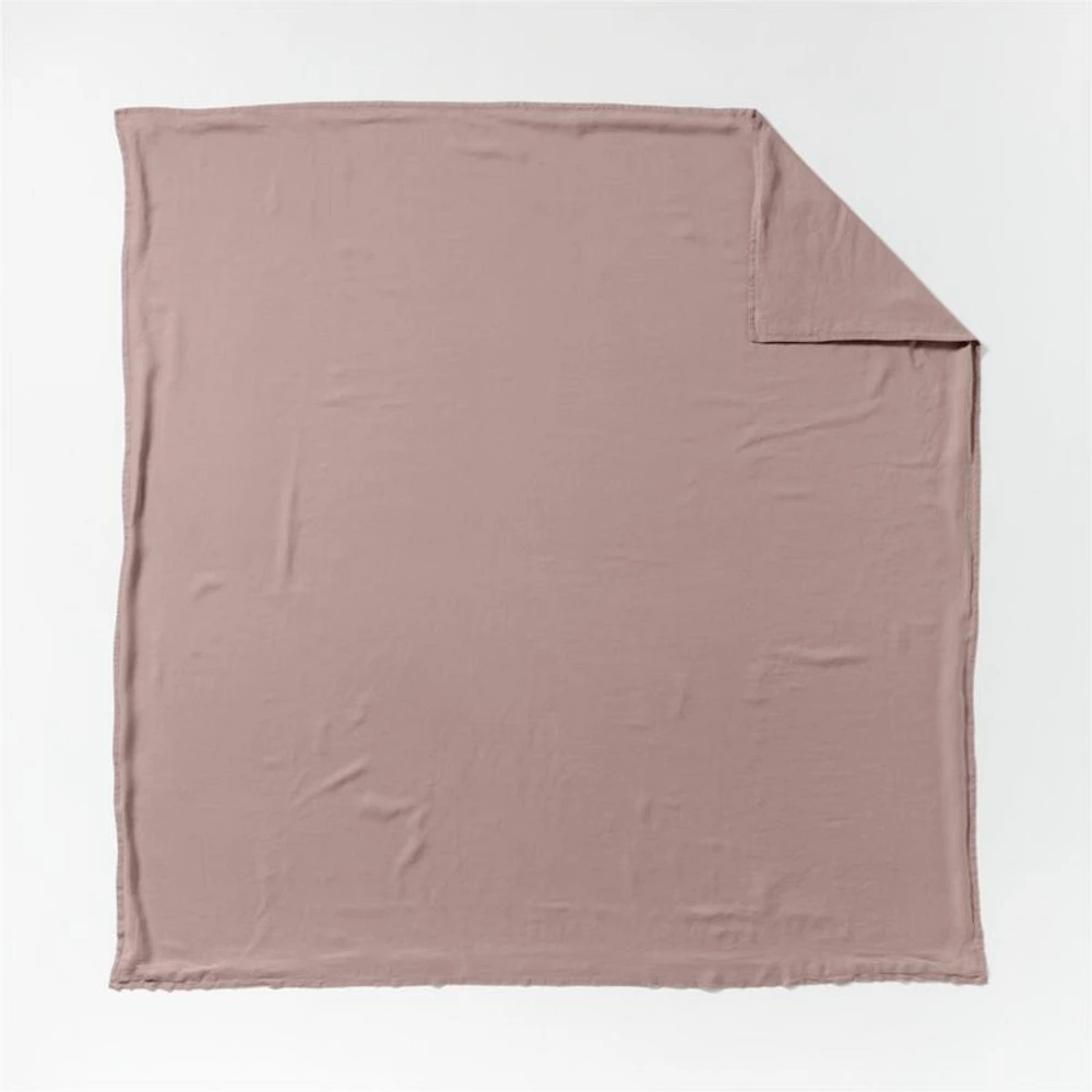 New Natural EUROPEAN FLAX ™-Certified Linen Moody Mauve Full/Queen Duvet Cover