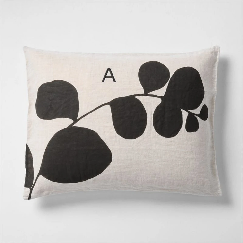 New Natural European Flax ™-Certified Linen Botanical Standard Bed Pillow Sham