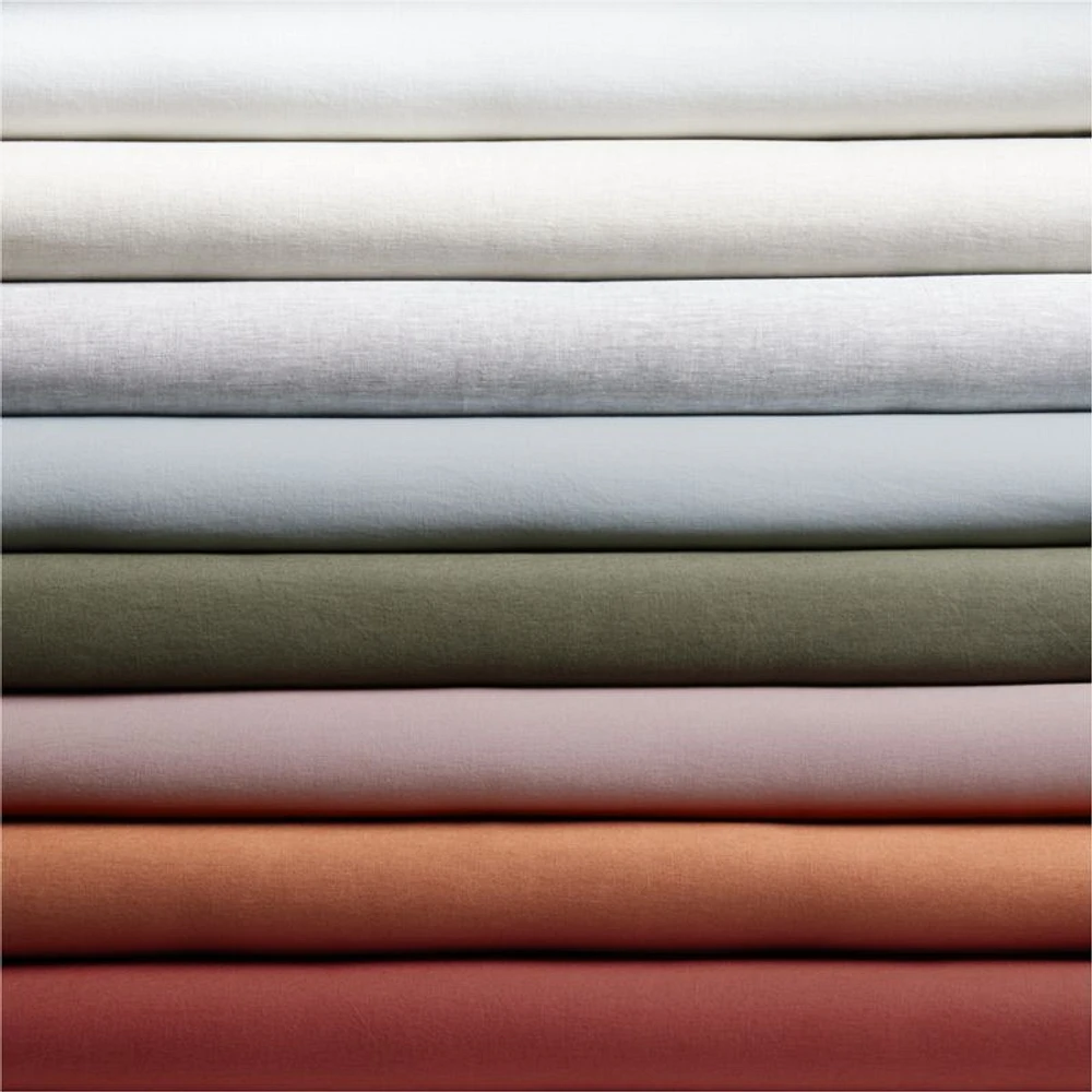 New Natural EUROPEAN FLAX ™-Certified Linen Pampas Ivory King Duvet Cover