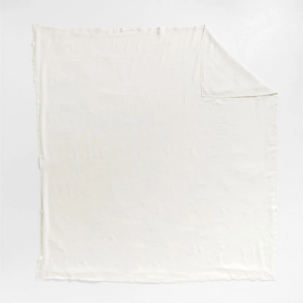 New Natural EUROPEAN FLAX ™-Certified Linen Pampas Ivory King Duvet Cover